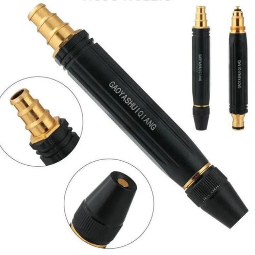 garden hose nozzle spray gun with quick-connect brass fitting