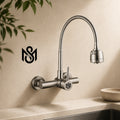 Kitchen Sink Mixer | 360° Movable Shower Neck | Wall Mounted | Pure SUS 304