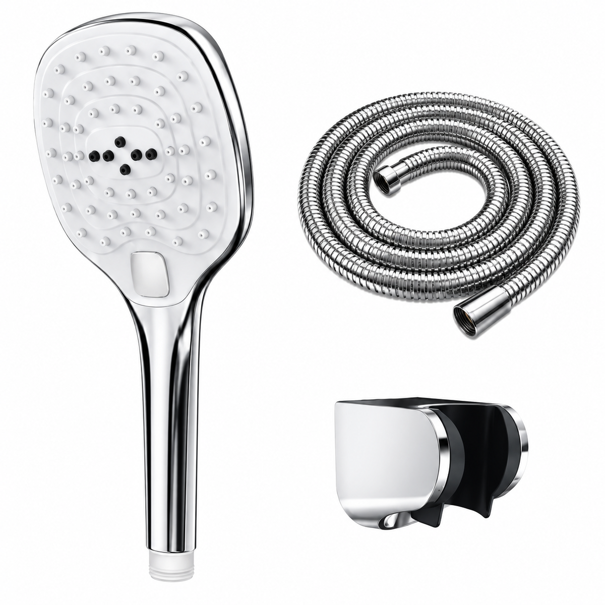 Chrome Hand Shower Set | Multi Function Shower Mode