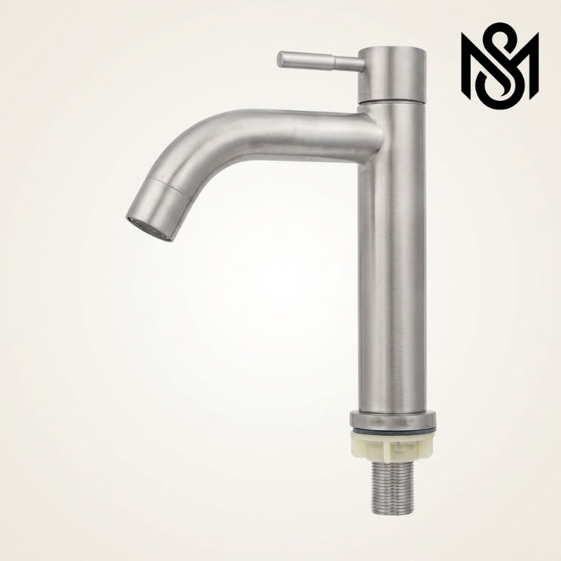 Modern Long Neck Single Line Faucet with a high-arch curved spout and single top-lever handle