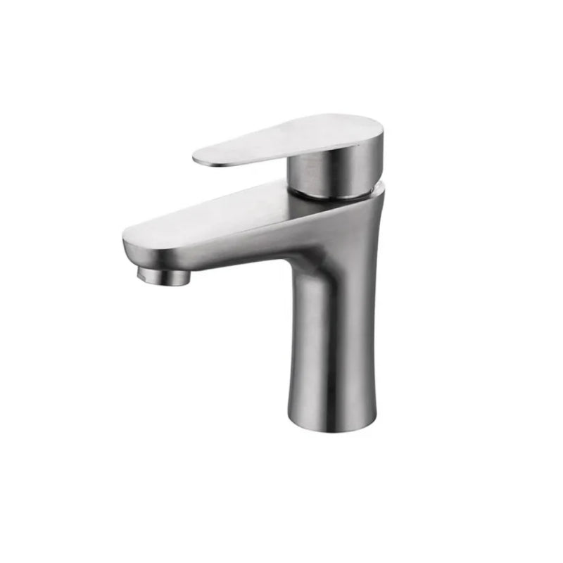 modern single handle stainless steel bathroom basin faucet