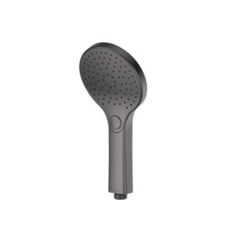 black hand shower set with 1.5 meter metal flexible hose and adjustable wall holder