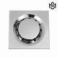 stainless steel bathroom floor drain with perforated removable cover